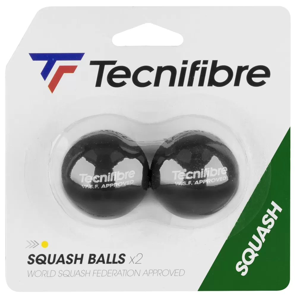 Balles De Squash>Tecnifibre BALLES SQUASH POINT JAUNE PAR 2