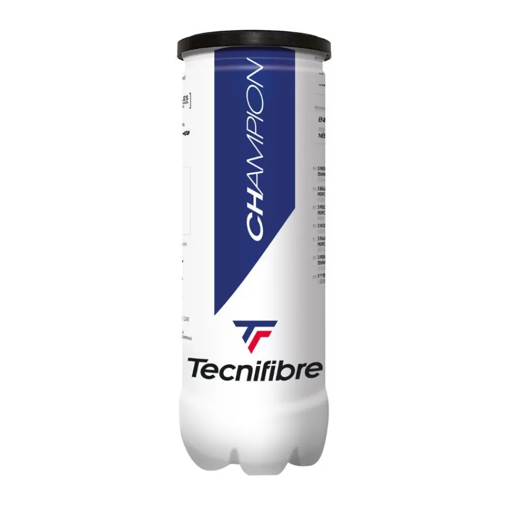 Performance Pression>Tecnifibre CHAMPION : CARTON DE 36 TUBES DE 3 BALLES DE TENNIS