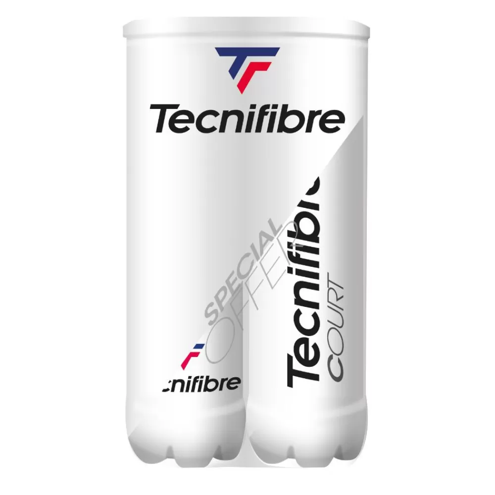 Performance Pression>Tecnifibre COURT : CARTON DE 18 BIPACKS DE TUBES DE 4 BALLES DE TENNIS