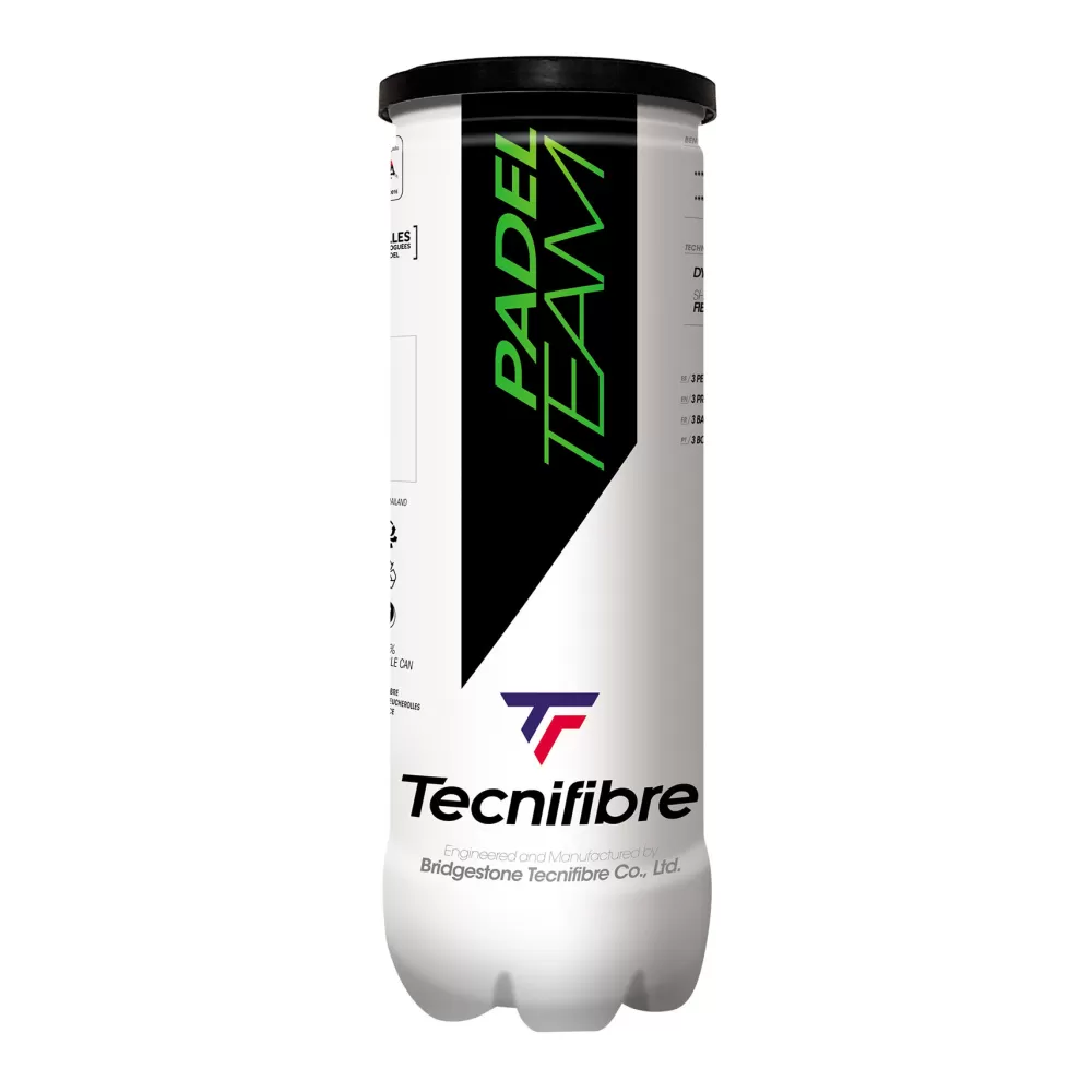 Balles De Padel>Tecnifibre PADEL TEAM : 1 TUBE DE 3 BALLES DE PADEL