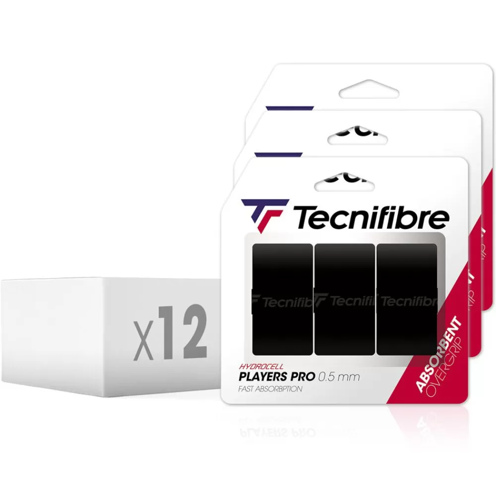 Surgrips>Tecnifibre PLAYERS PRO BLACK (boîte de 12 packs)