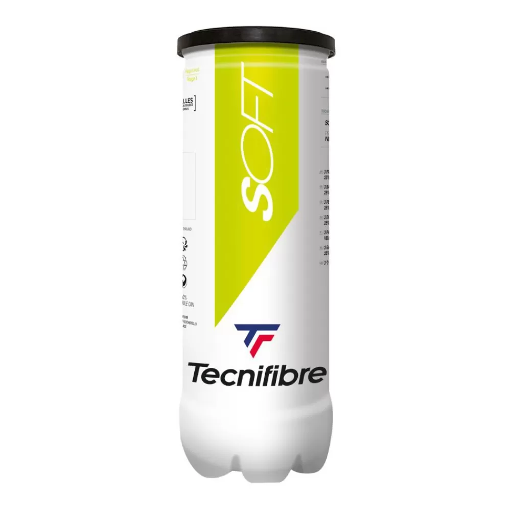 Balles Pédagogiques>Tecnifibre SOFT : CARTON DE 24 TUBES DE 3 BALLES DE TENNIS