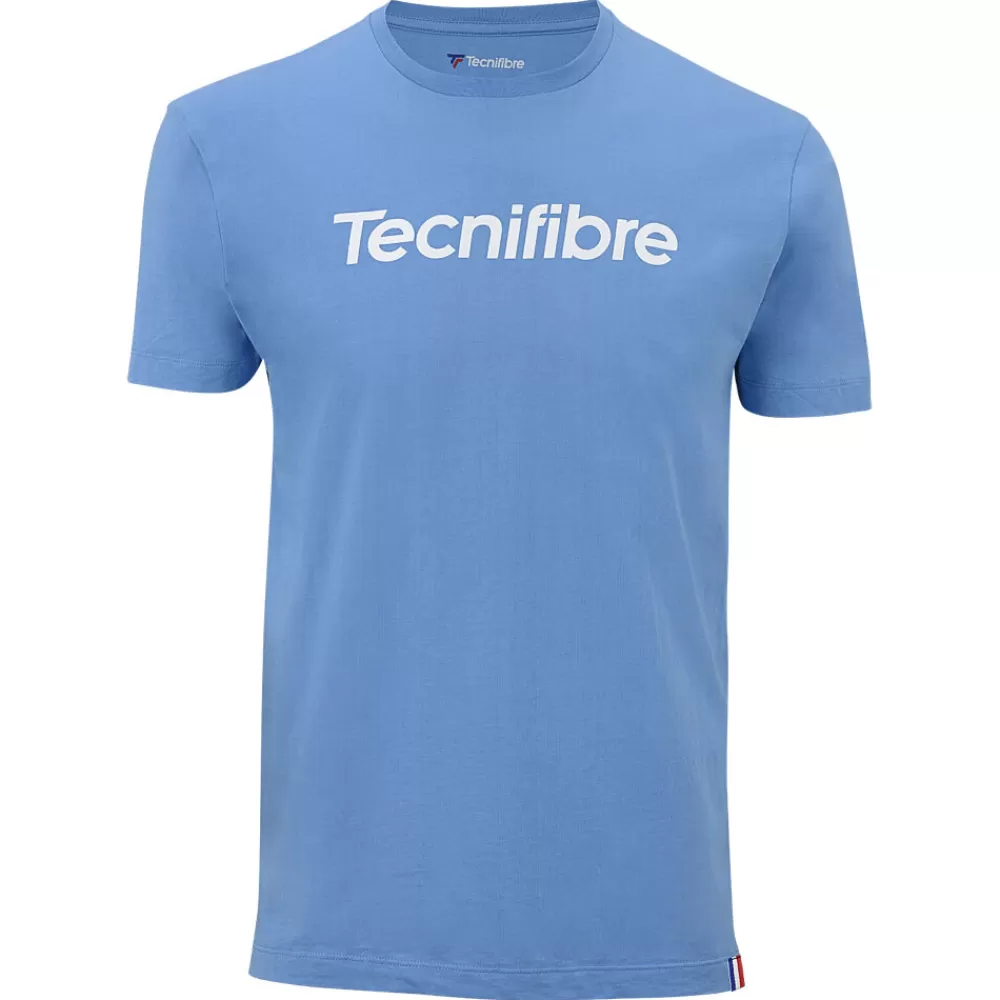 T-Shirts & Polos>Tecnifibre TEAM COTTON TEE AZUR