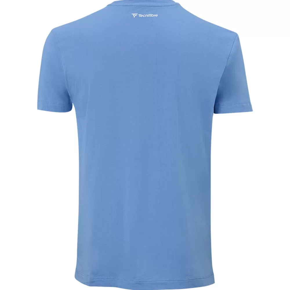 T-Shirts & Polos>Tecnifibre TEAM COTTON TEE AZUR JUNIOR