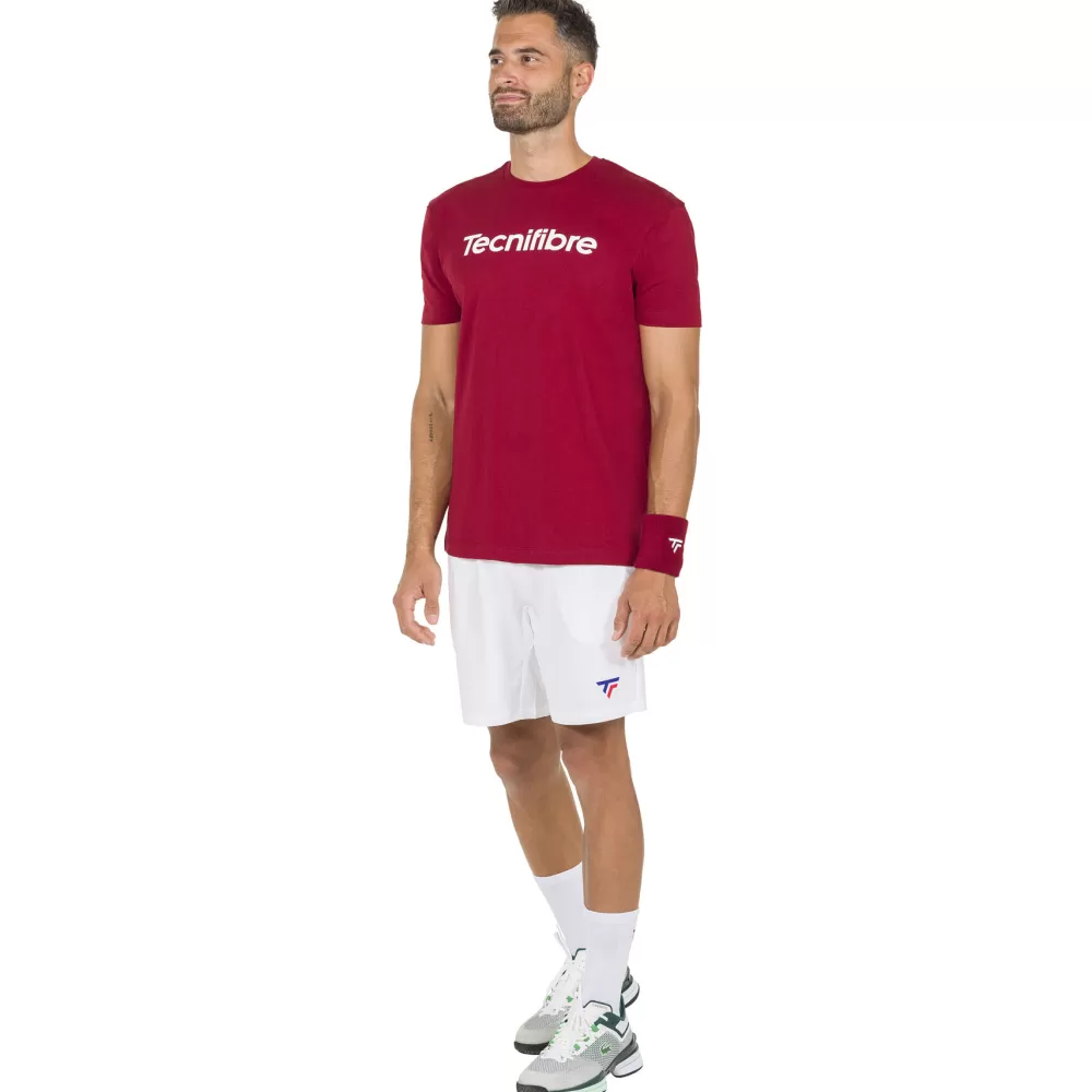 T-Shirts & Polos>Tecnifibre TEAM COTTON TEE CARDINAL