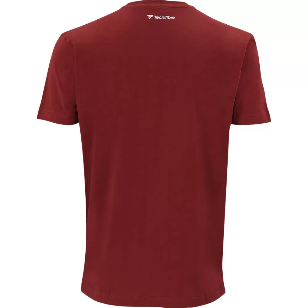 T-Shirts & Polos>Tecnifibre TEAM COTTON TEE CARDINAL JUNIOR