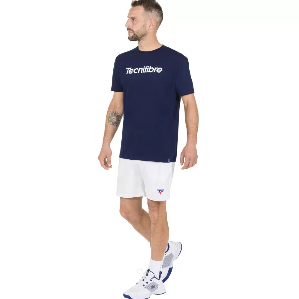 T-Shirts & Polos>Tecnifibre TEAM COTTON TEE MARINE