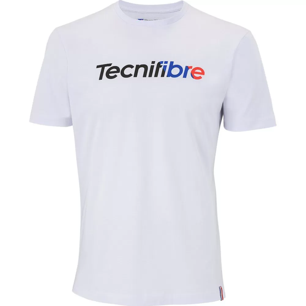 T-Shirts & Polos | T-Shirts & Polos>Tecnifibre TEAM COTTON TEE WHITE JUNIOR