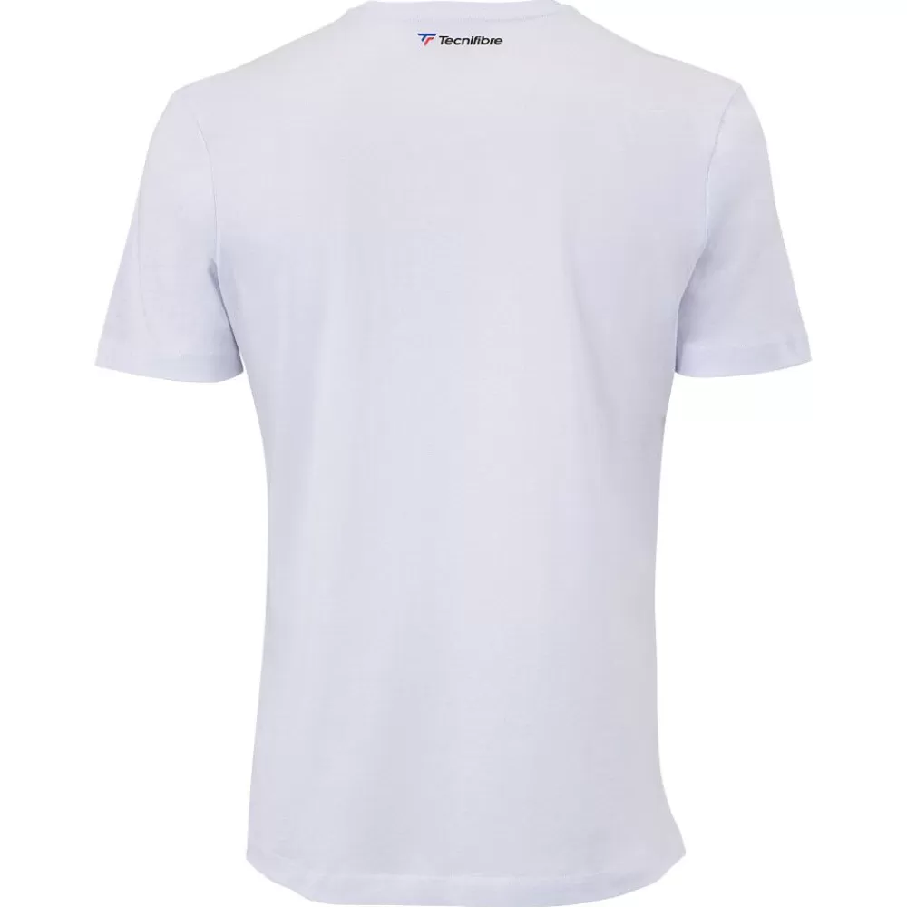 T-Shirts & Polos | T-Shirts & Polos>Tecnifibre TEAM COTTON TEE WHITE JUNIOR