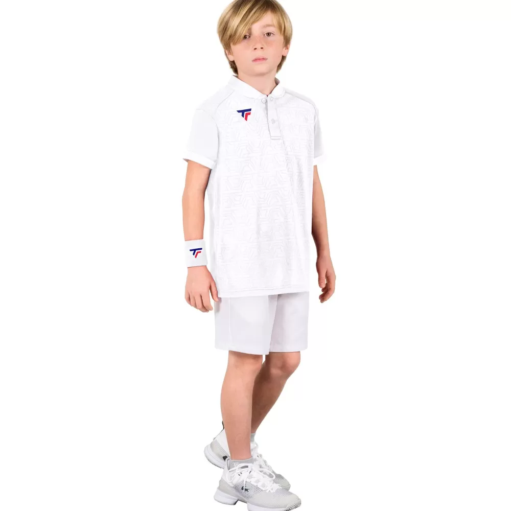 T-Shirts & Polos>Tecnifibre TEAM POLO WHITE JUNIOR