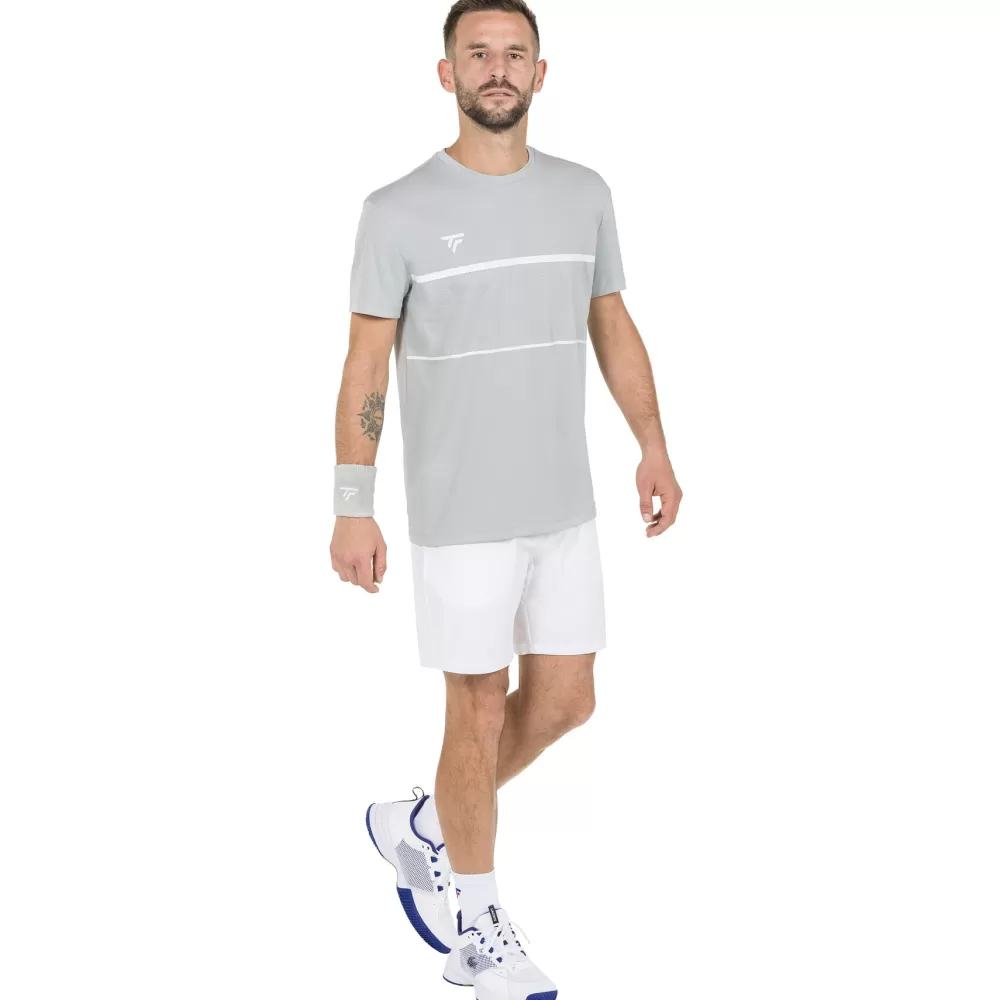 T-Shirts & Polos>Tecnifibre TEAM TECH TEE SILVER