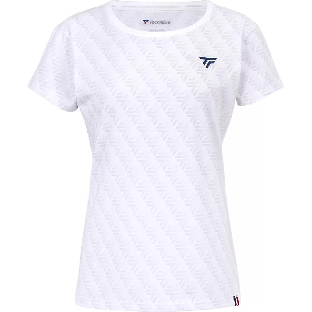 T-Shirts & Polos>Tecnifibre T-SHIRT FEMME GRAPHIC TEE STRETCH BLANC