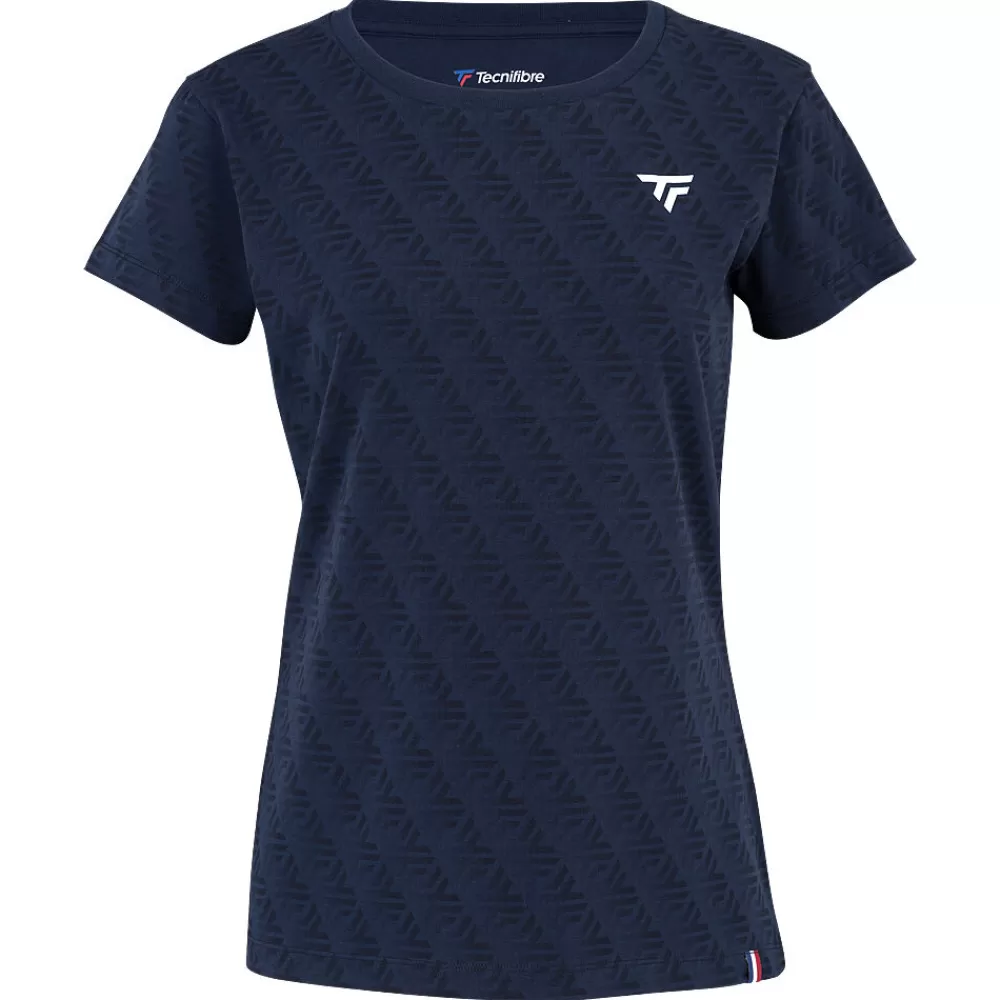 T-Shirts & Polos>Tecnifibre T-SHIRT FEMME GRAPHIC TEE STRETCH MARINE