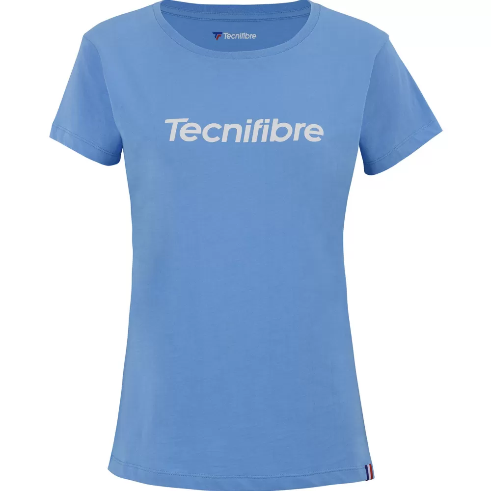 T-Shirts & Polos>Tecnifibre W. TEAM COTTON TEE AZUR