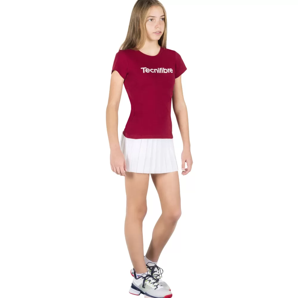 T-Shirts & Polos>Tecnifibre W. TEAM COTTON TEE CARDINAL JUNIOR