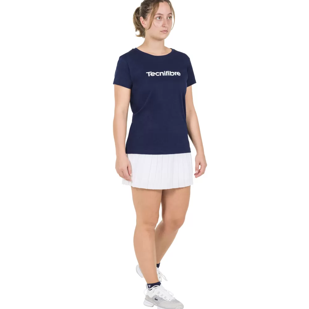 T-Shirts & Polos>Tecnifibre W. TEAM COTTON TEE MARINE