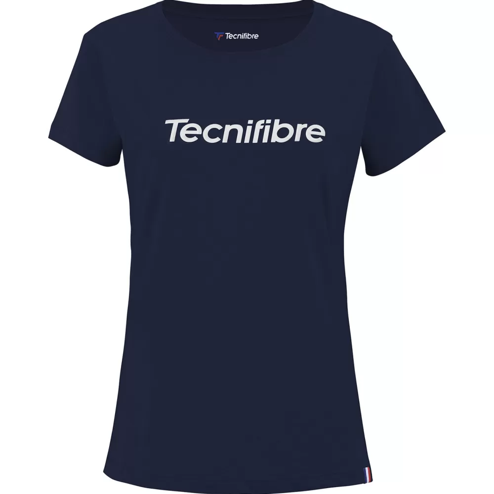 T-Shirts & Polos>Tecnifibre W. TEAM COTTON TEE MARINE