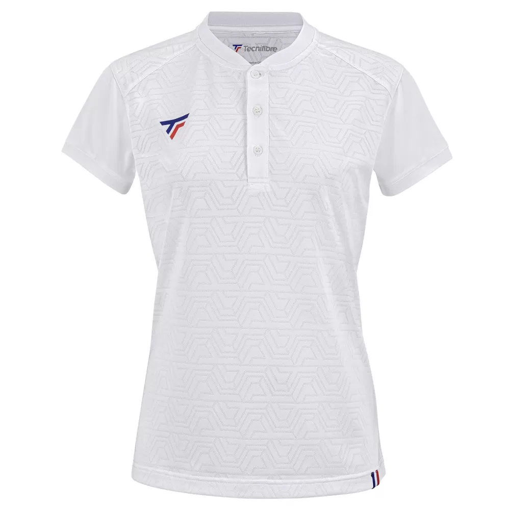 T-Shirts & Polos>Tecnifibre W. TEAM POLO WHITE JUNIOR