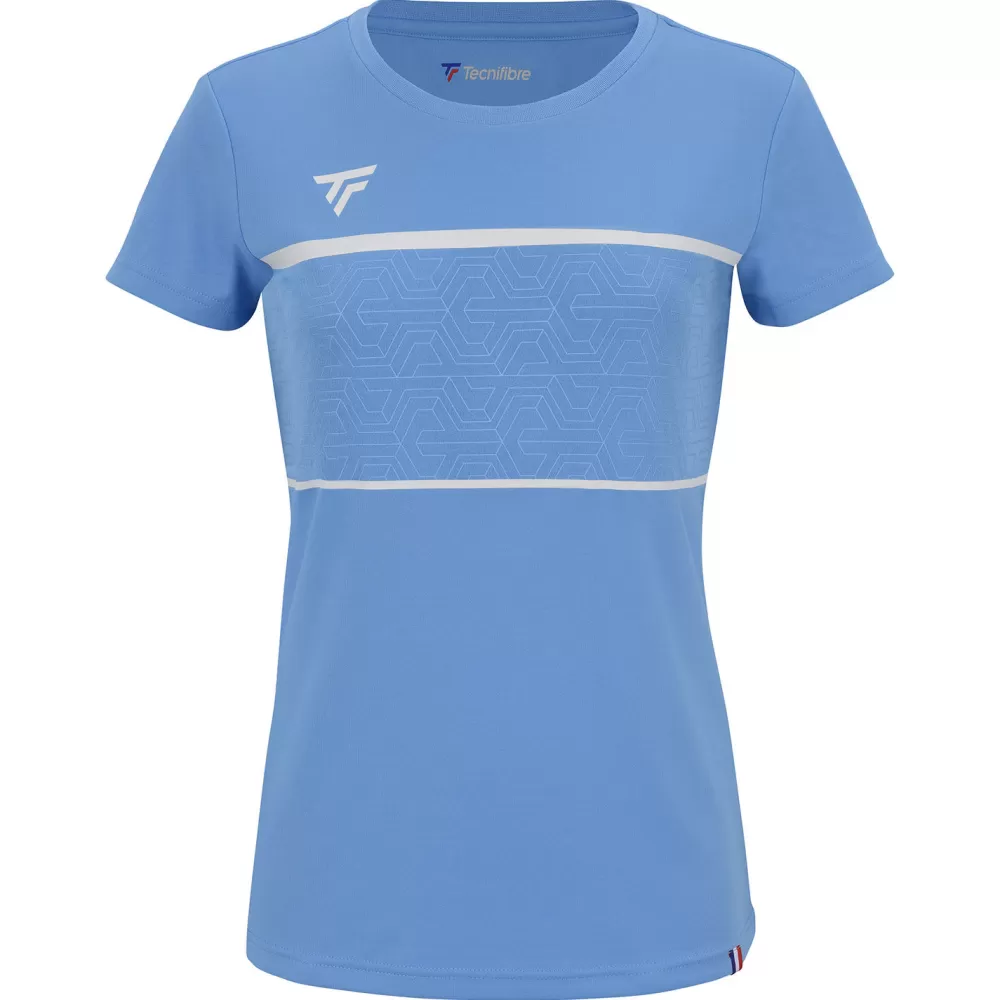 T-Shirts & Polos>Tecnifibre W. TEAM TECH TEE AZUR JUNIOR