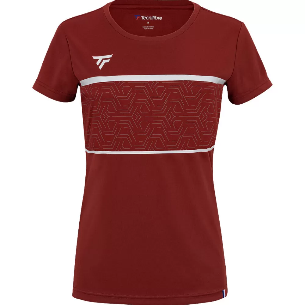 T-Shirts & Polos>Tecnifibre W. TEAM TECH TEE CARDINAL