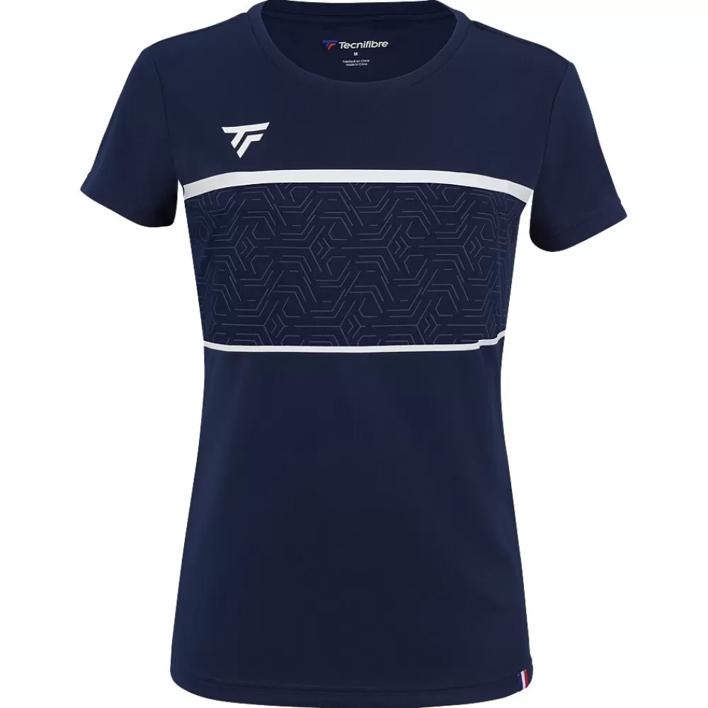 T-Shirts & Polos>Tecnifibre W. TEAM TECH TEE MARINE