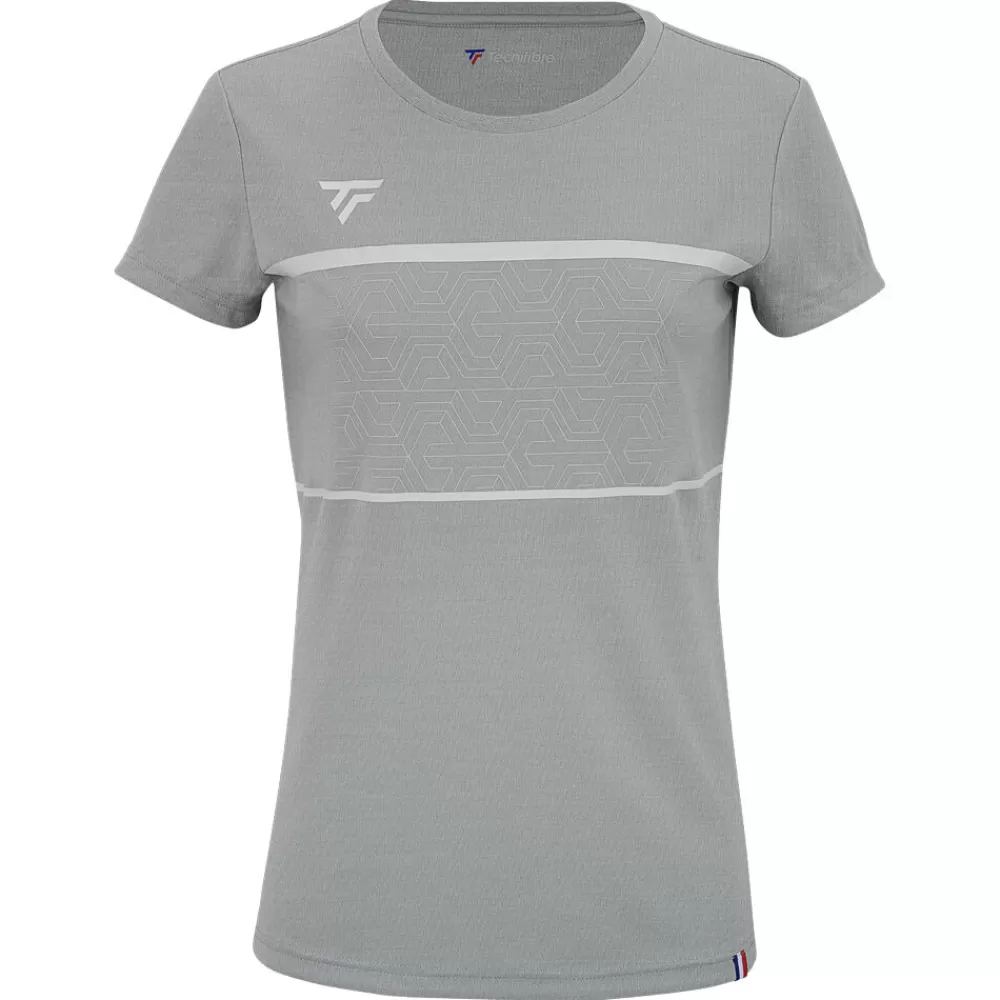 T-Shirts & Polos>Tecnifibre W. TEAM TECH TEE SILVER