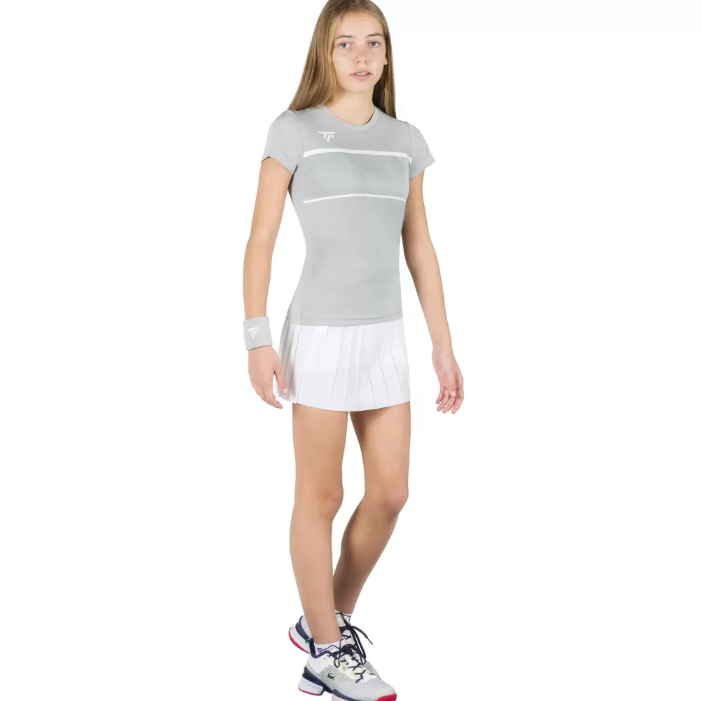 T-Shirts & Polos>Tecnifibre W. TEAM TECH TEE SILVER JUNIOR