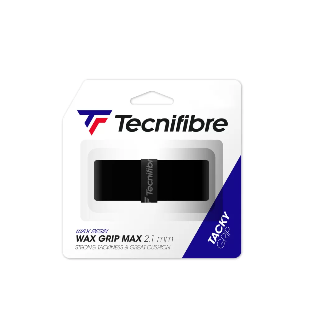 Grips>Tecnifibre WAX MAX GRIP NOIR (boîte de 12 packs d'1 grip)