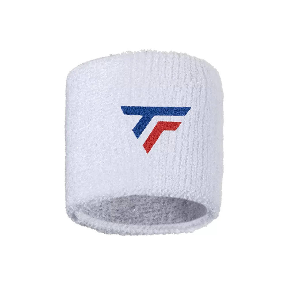 Poignets / Bandeaux>Tecnifibre WRISTBANDS WHITE X2