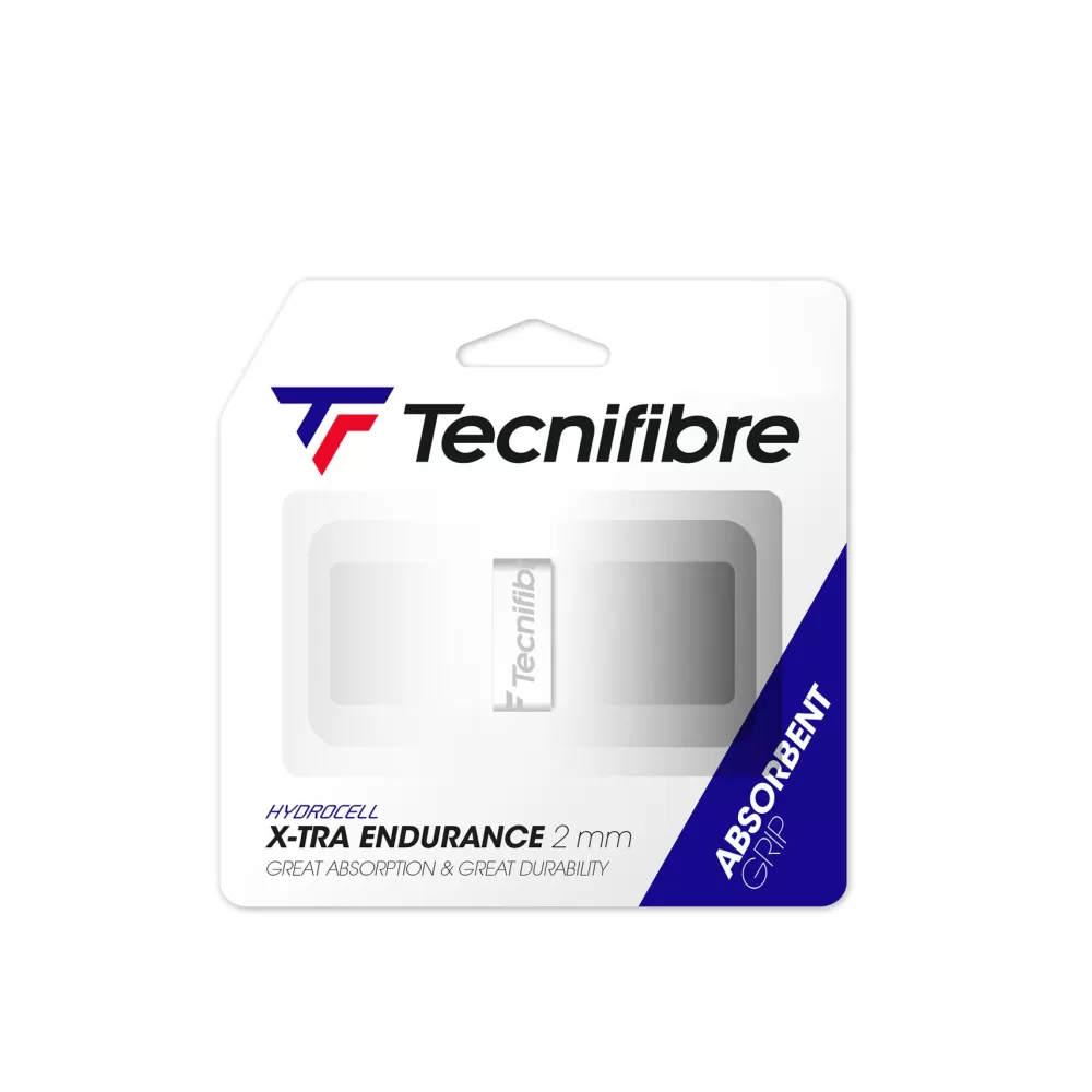 Grips>Tecnifibre X-TRA ENDURANCE WHITE (boîte de 12 packs d'1 grip)