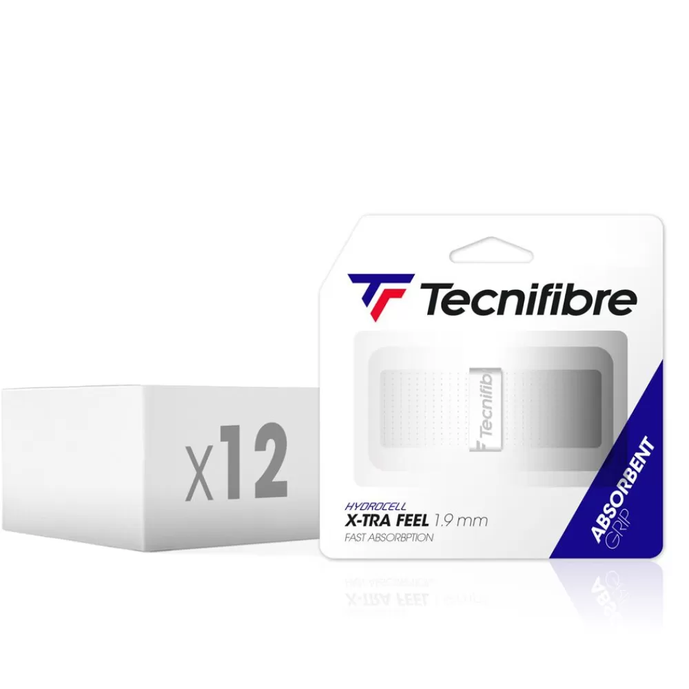 Grips>Tecnifibre X-TRA FEEL BLANC (boîte de 12 packs d'1 grip)