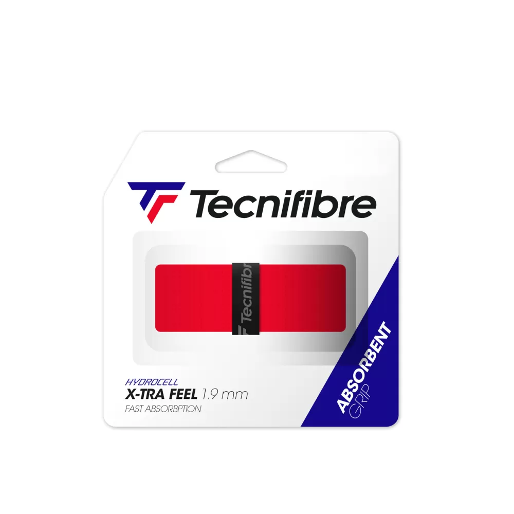 Grips>Tecnifibre X-TRA FEEL ROUGE (boîte de 12 packs d'1 grip)